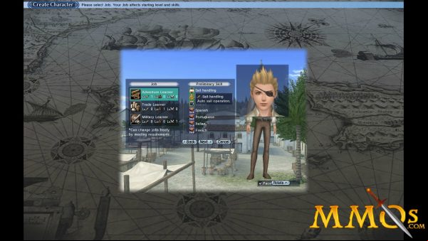 uncharted-waters-online-create-character-job