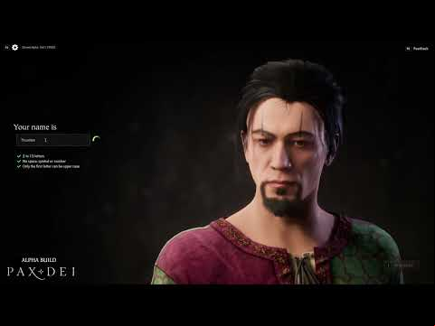 Short - Pax Dei Alpha build - Character creation mash-up
