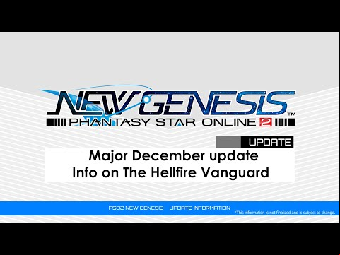 PSO2 NEW GENESIS December Updates 1 Introduction Video