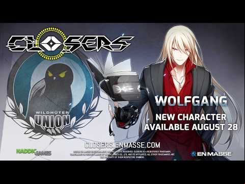 Closers: WOLFGANG IS COMING AUGUST 28!