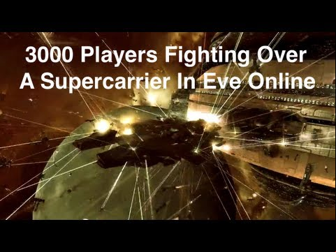 Eve Online - Flight Of A Thousand Rifters III - 3000 Players In Huge Fight