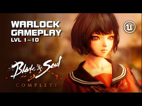 Blade &amp; Soul Complete - Warlock Gameplay lvl 1~10 - PC - F2P - KR