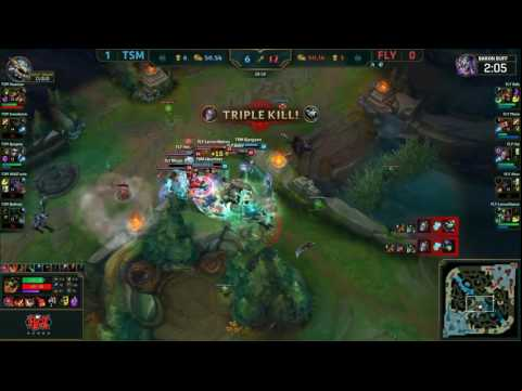 TSM vs FLY - Pentakill 2017 NA LCS SPRING SPLIT WEEK 5