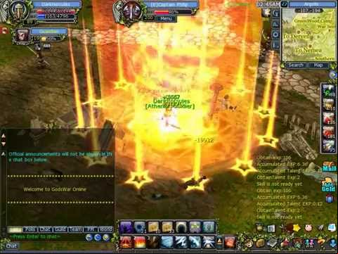 Godswar Online Ni Mini DarkHercules VS [E]Captain Philip