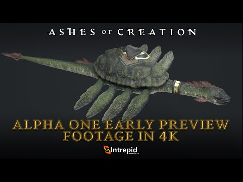**4K Footage of AQUATIC MOUNTS** - Pre-Alpha Ashes of Creation Dev Update