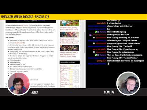 mmos.horseracingexpert.net Podcast – Episode 173 - Final Fantasy XIV, Riot Games, Mobile, &amp; More